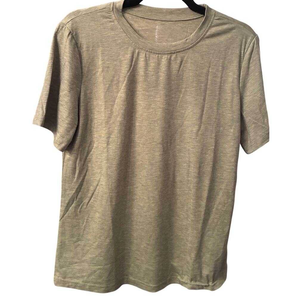 Basic light‎ green unbranded cotton T-shirt size S